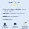 Argel 7 en pot : Gel de massage articulations & muscles effet froid