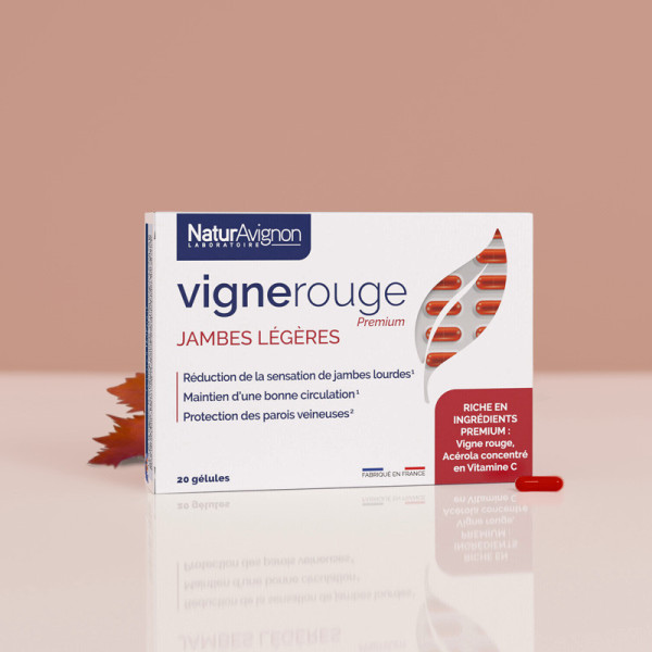 Compléments alimentaire à base de vigne rouge