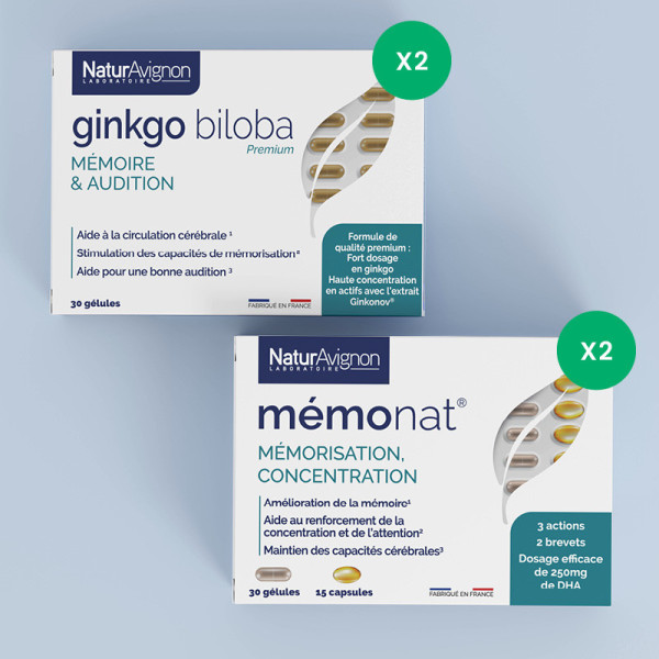 Programme Ginkgo et MémoNat - Complément alimentaire mémoire