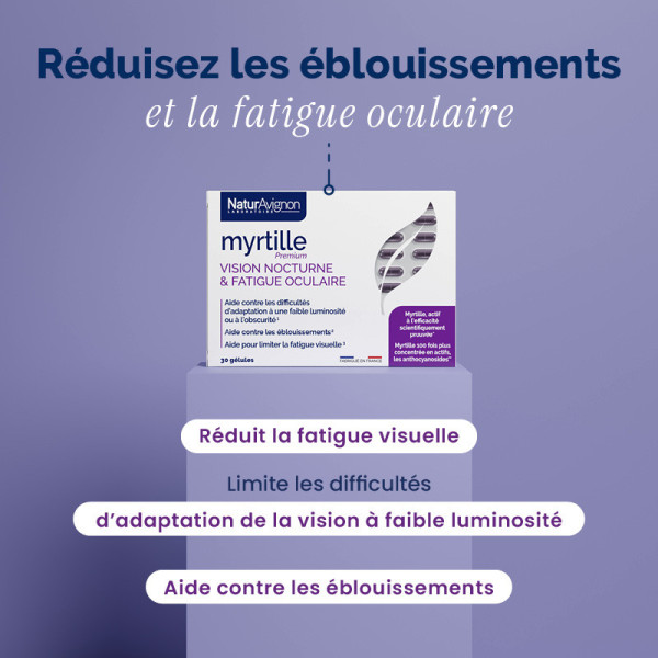 Duo Optinat Myrtille - Fatigue oculaire
