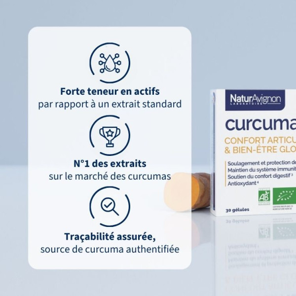 Complément Alimentaire Curcuma Bio - Immunité & Tonus