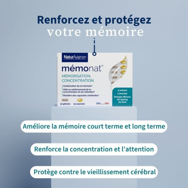 Memonat - Complément soutien mémoire