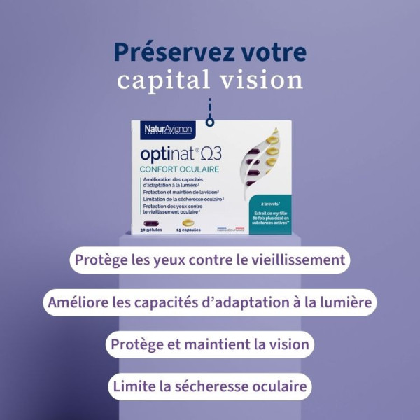 OptiNAT Oméga 3 : Complément alimentaire pour les yeux