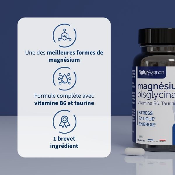 Magnésium Bisglycinate - Complément anti-stress & énergie