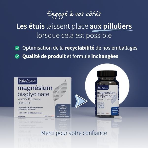 Magnésium Bisglycinate - Complément anti-stress & énergie