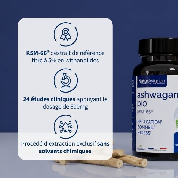 Ashwagandha bio : pour le bien-être émotionnel et la récupération