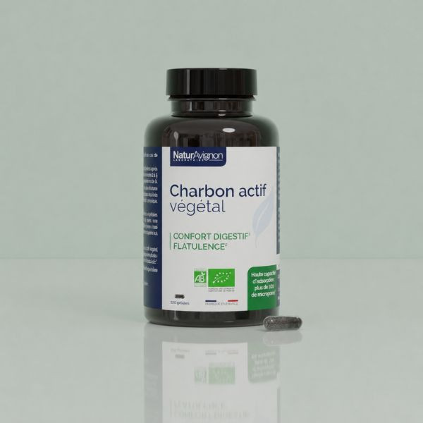Charbon actif végétal : complément alimentaire confort digestif