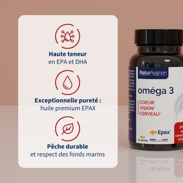 Complément alimentaire Omega 3 - coeur et artères