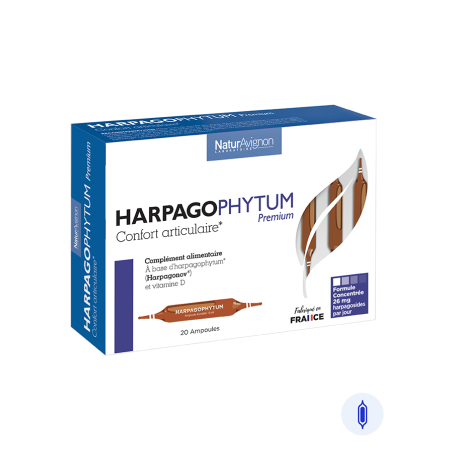 Laboratoire NaturAvignon - Harpagophytum premium pour le confort articulaire, format ampoules