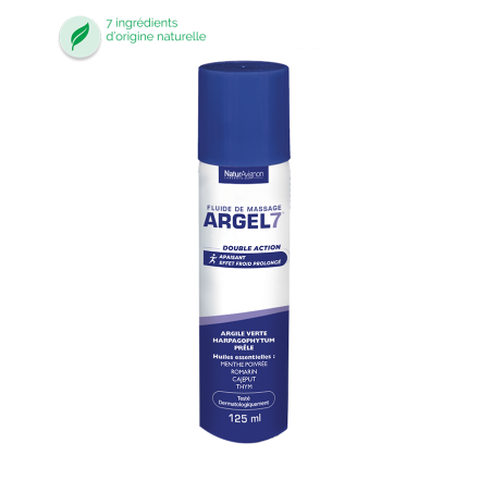 Laboratoire NaturAvignon - Fluide de massage Argel 7 en spray pour le massage et soulager vos douleurs articulaires