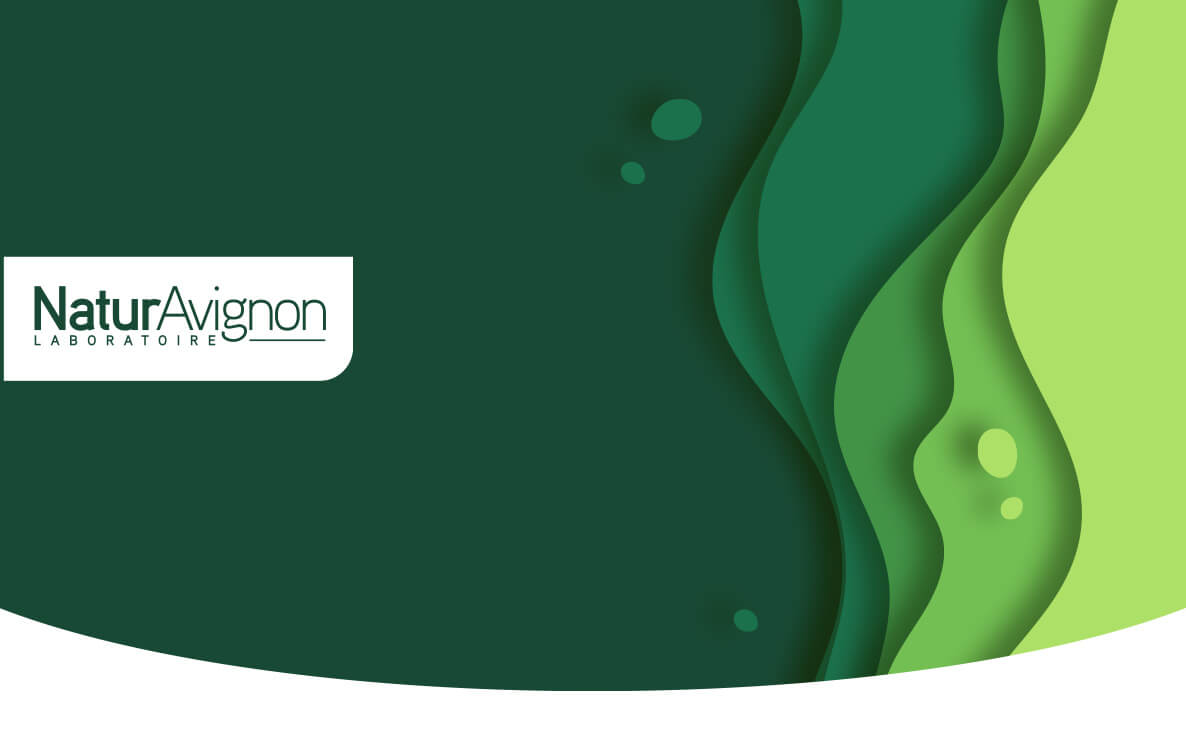 Logo Naturavignon Laboratoire sur fond dégradé vert